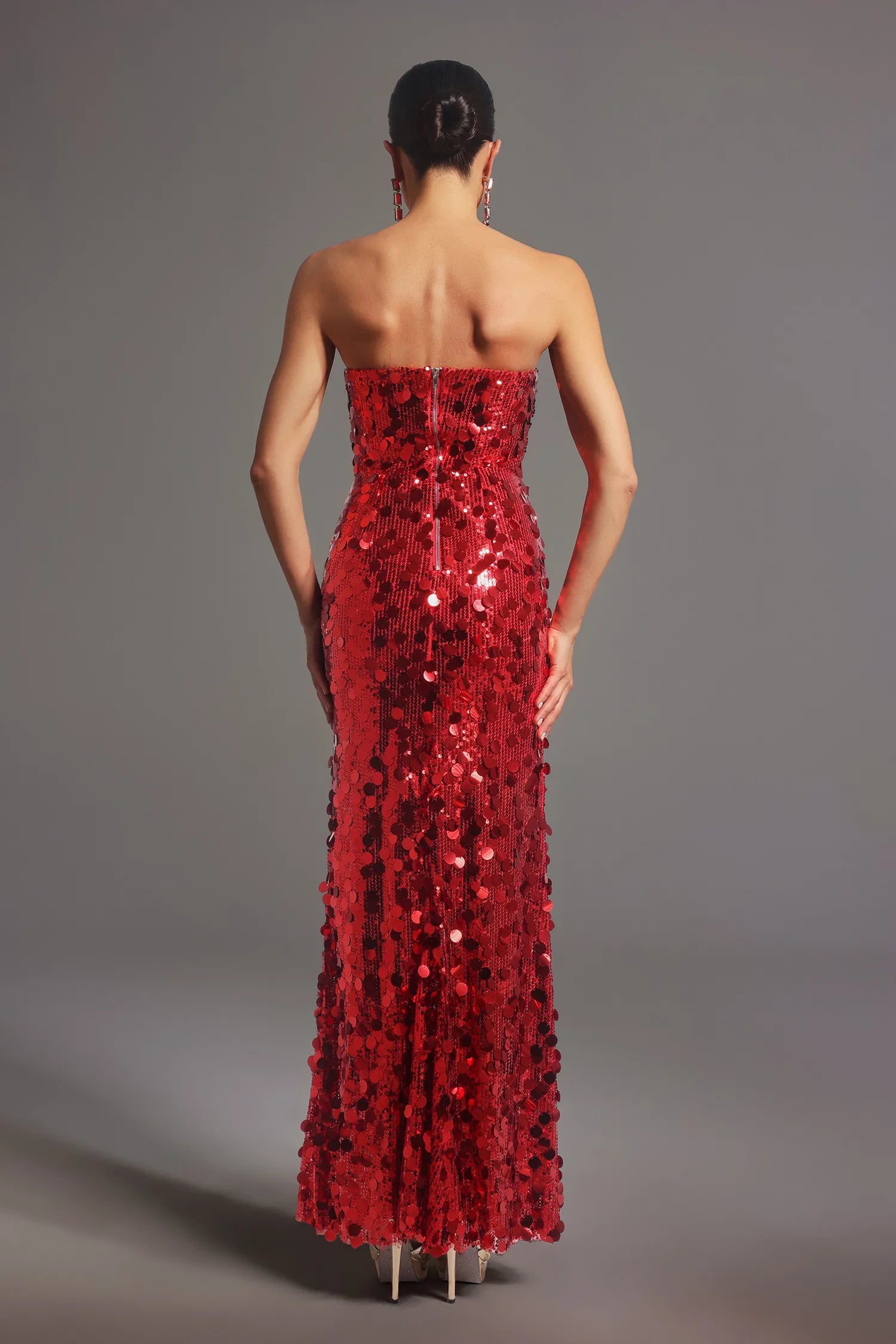 Robe Weitese chaude en plein air mariage saison banquet passage à l'âge adulte cérémonie plage bord de mer festival mariage fiançailles passage à l'âge adulte cérémonie flash longue paillettes bustier robe moulante pour femmes robe de bal